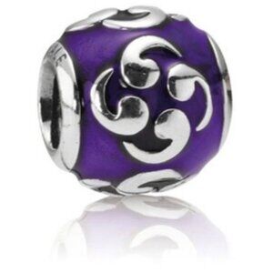 Pandora Purple Zen Enamel Charm 790491EN13 Sterling Silver ALE 925